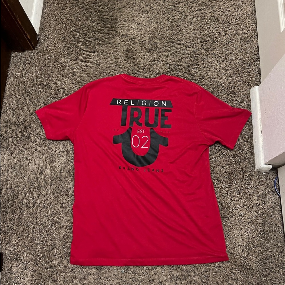 True religion red tee